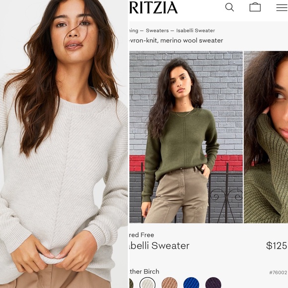 NWOT Aritzia “Wilfred Free” Isabelli Sweater